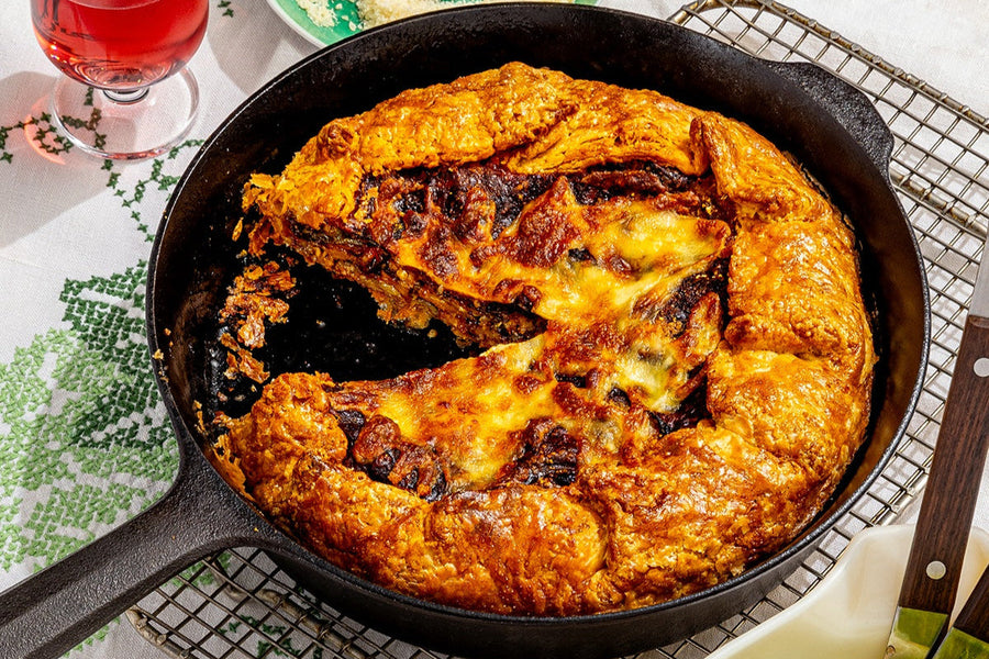 Spicy Eggplant Parm Galette