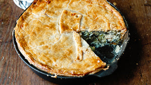 Skillet Spanakopita: Summer Greens Pie