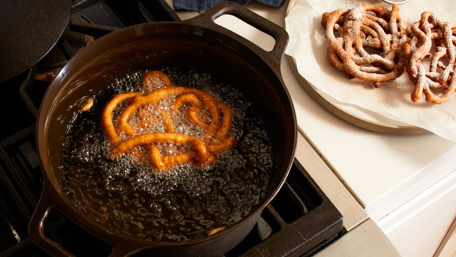 Frying in a Cast Iron Dutch Oven