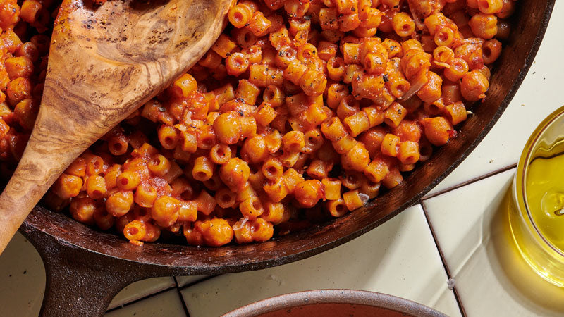 One-Skillet Pasta with Chickpeas