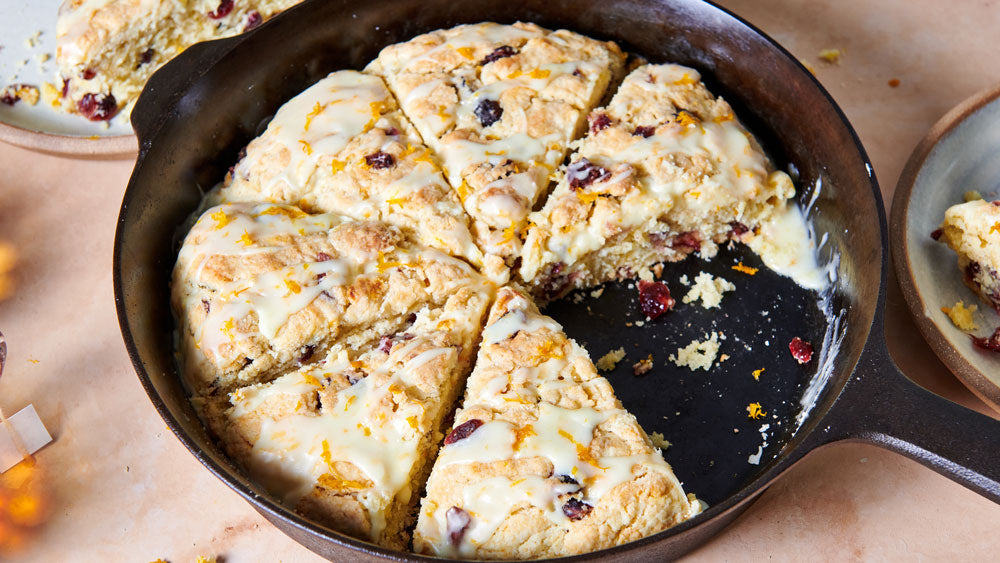 Old Mountain Cast Iron Scone Pan @createdbydiane Cherry Scone