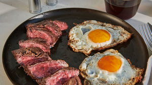 Steak and Eggs with Herbed Butter