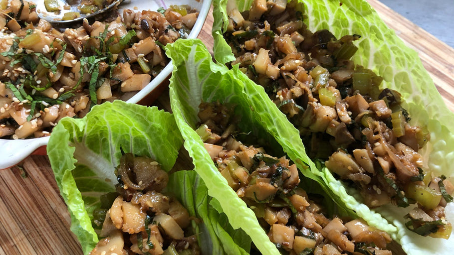 Mushroom Lettuce Wraps