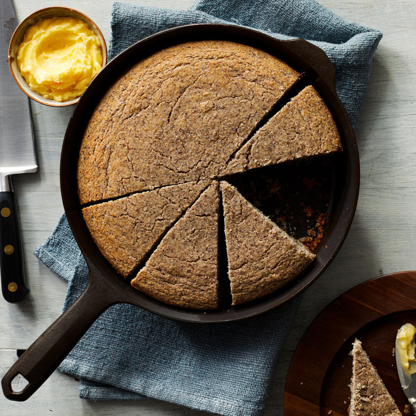 Bloody Butcher Cornbread with Honey Butter Field Company