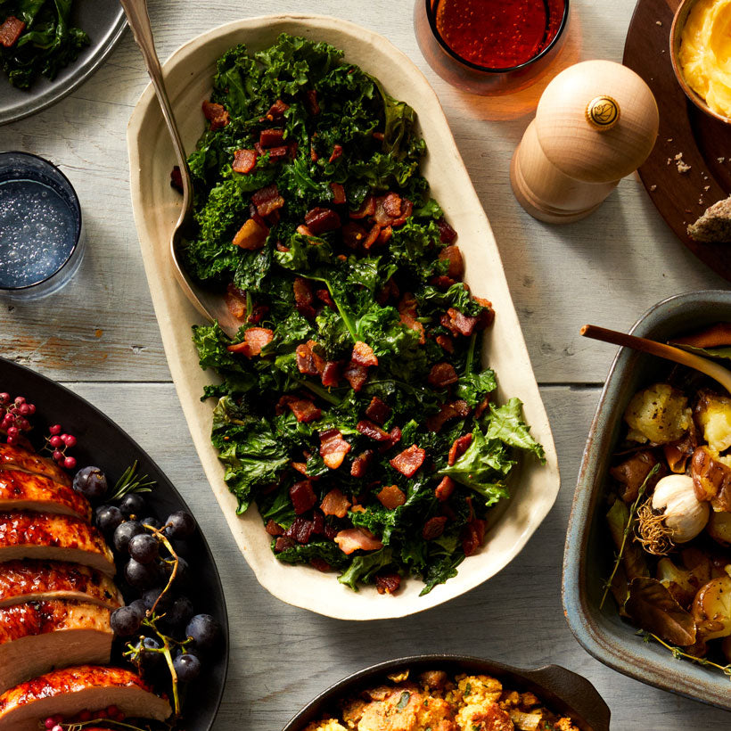 Braised Kale with Pancetta Field Company