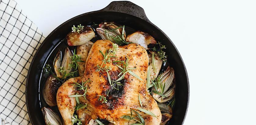 Cast Iron Roast Chicken - Olga's Flavor Factory