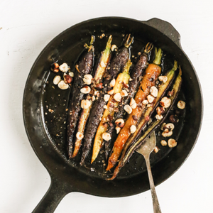 Roasted Carrots with Maple and Coriander