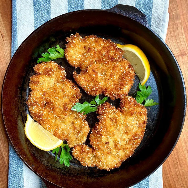 Cast Iron Chicken Schnitzel