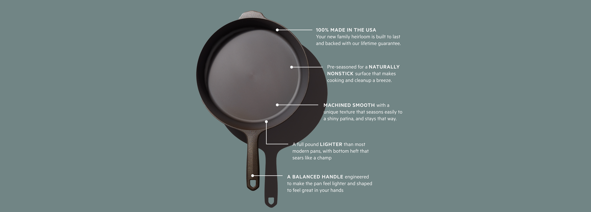 No.6 Cast Iron Skillet, 8 ⅜ inches