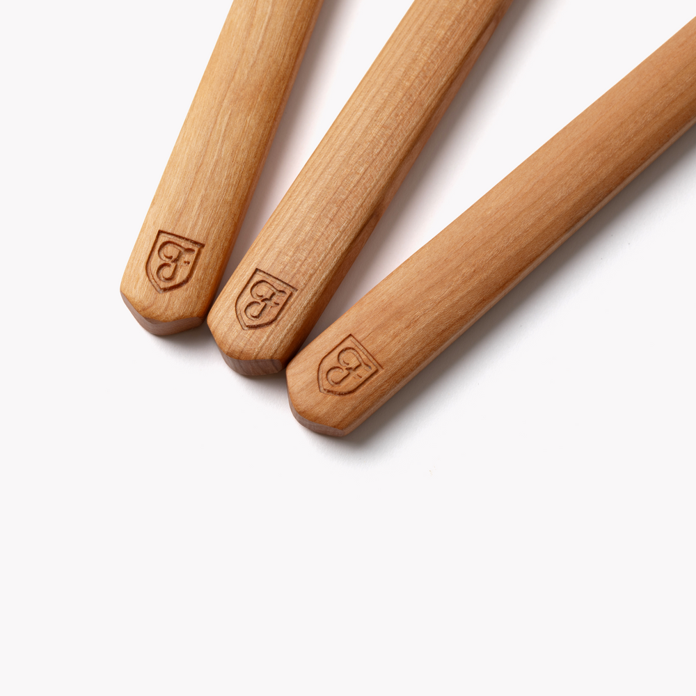 Lot Of 5 Le Creuset HB110 Bijou Replacement Wood Spatula Handles – 10 Inch