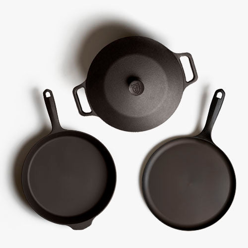 Four-Piece Cast Iron Cookware Set