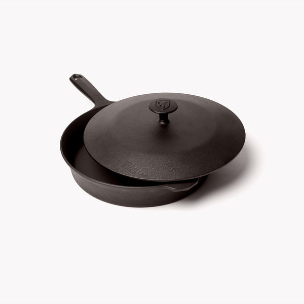 EDGING CASTING 2-in-1 Pre-Seasoned Cast Iron Dutch Oven Pot with Skillet  Lid Cooking Pan, Cast Iron Skillet Cookware Pan Set with Dual Handles  Indoor