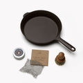 The Starter Set: No.8 Cast Iron Skillet with Care Kit thumbnail